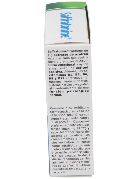 Saffratonine (Azafran Y Otros) 30Cap.