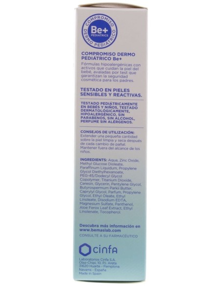 Be+ Pediatrics Pasta Al Agua Cambio De Pañal, 75 Ml