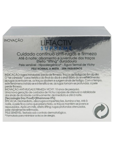 Vichy Liftactiv Supreme Crema Antiarrugas De Día Piel Normal Mixta 50Ml