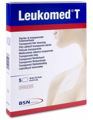 Leukomed T Apósito Transparente 10 X 12,5 Cm, 5 Uds