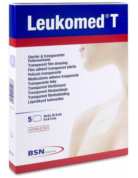 Leukomed T Apósito Transparente 10 X 12,5 Cm, 5 Uds