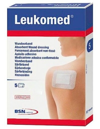 Leukomed Apósito Postoperatorio 10 Cm X 30 Cm, 5 Uds