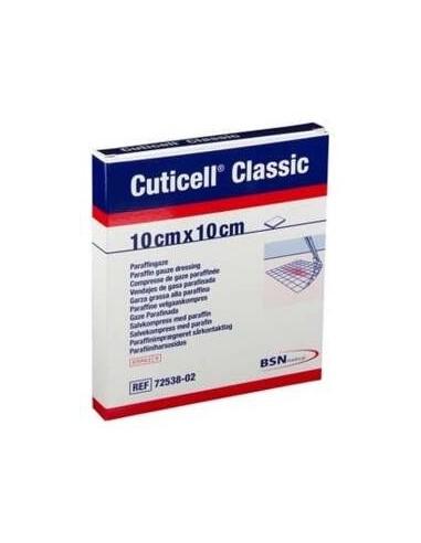 Leukoplast Cuticel Classic Gasa Parafinada 10 X 10 Cm, 5 Unidades
