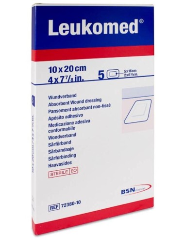 Leukomed® Apósito Estéril Adh 10X20Cm 5 Apósitos