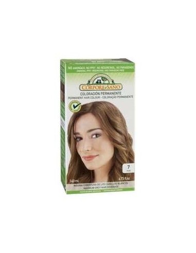 Corpore Sano Tinte Permanente Nº 7 Rubio 140Ml