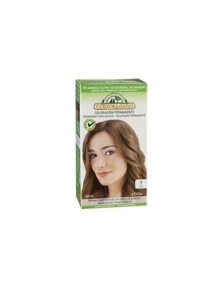 Corpore Sano Tinte Permanente Nº 7 Rubio 140Ml