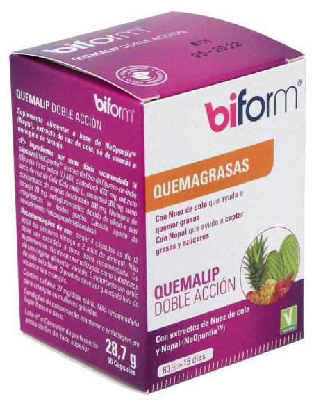 Biform Quemalip Doble Acción 60Cáps