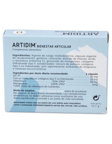 Dimefar Artidim 30Cáps
