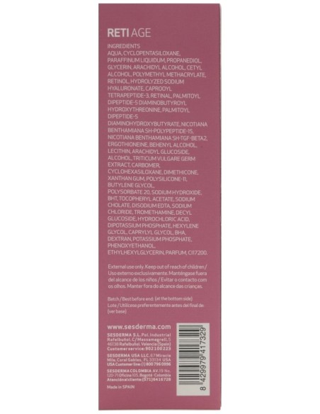 Sesderma Retiage Crema Gel Antienvejecimiento, 50 Ml
