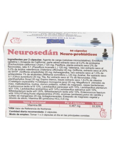 Dis Neurosedan Neuro-Probiotic 60Caps
