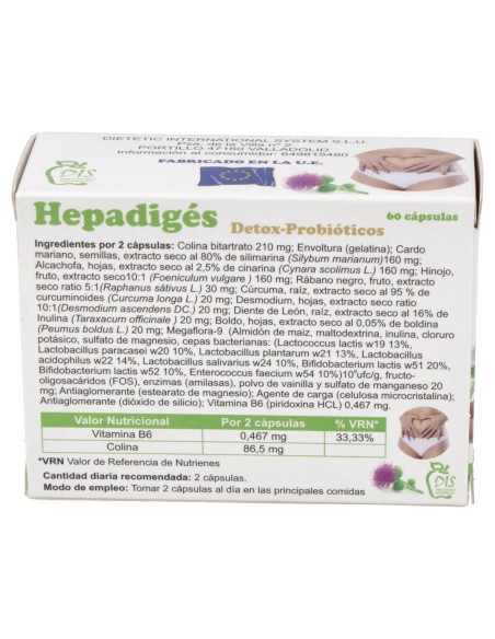 Dis Hepadiges 500Mg 60Caps