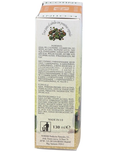Ecotint Tinte Cabello 6D Rubio Oscuro Dorado 130Ml