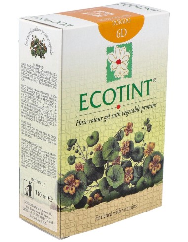 Ecotint Tinte Cabello 6D Rubio Oscuro Dorado 130Ml