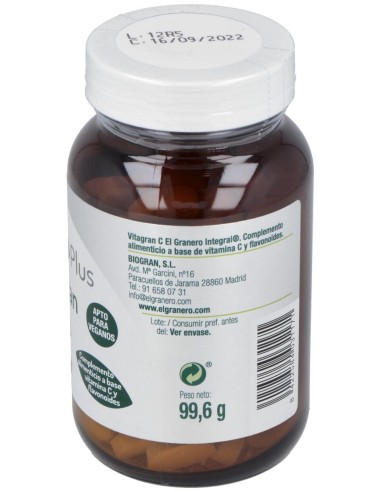 Vitagran C (Vit.C Forte + Bioflav.750Mg.) 120Comp.
