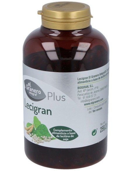 Lecitina De Soja Lecigran 740Mg. 360Perlas