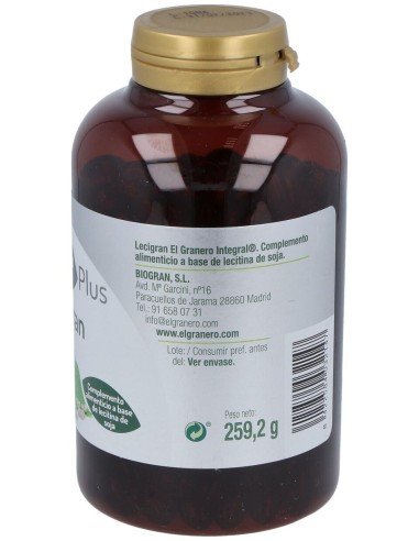 Lecitina De Soja Lecigran 740Mg. 360Perlas