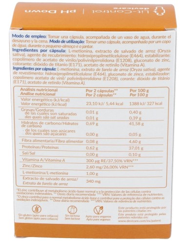 Lit Control Ph Down, 60 Cápsulas