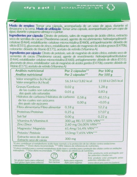 Lit Control Ph Up, 60 Cápsulas
