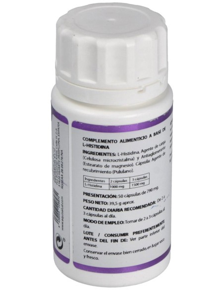 Holomega L- Histidina 50Cáps