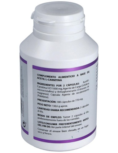 Equisalud Acetil L- Carnitina 500Mg 180Caps