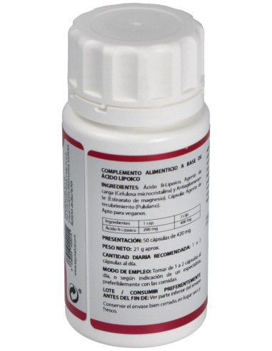 Equisalud Holomega Ácido Rlipoico 200Mg 50Caps