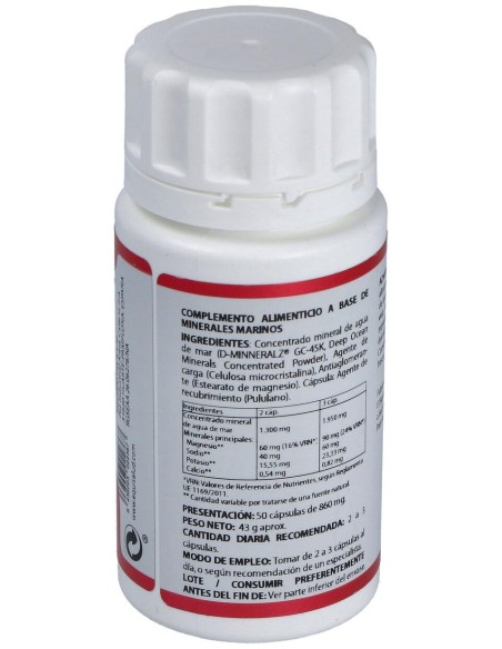 Holomega Agua De Mar Ultraconcentrada 50 Cáp.