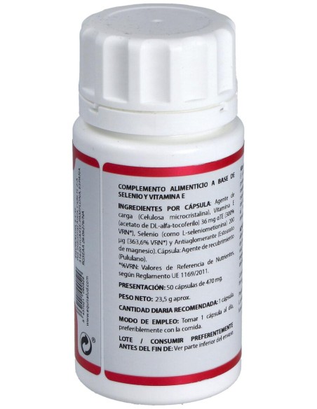 Holomega Seleniometionina Con Vitamina E 50Caps