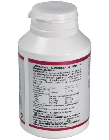 Equisalud Holomega Agua De Mar Ultraconcentrada 180Caps