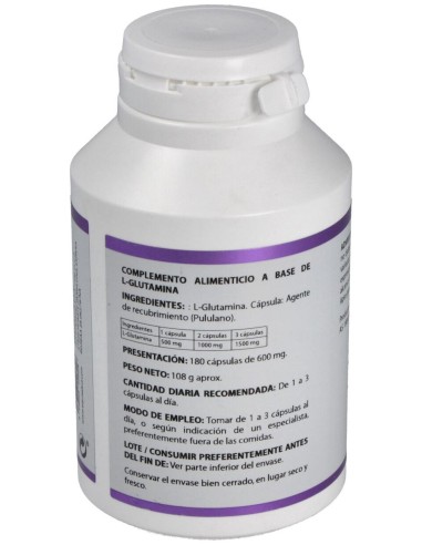 Holomega L- Glutamina 180Cáps