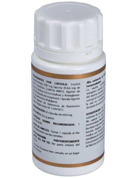 Holovit Niacina No Ruborizante 500Mg. 50Cap.