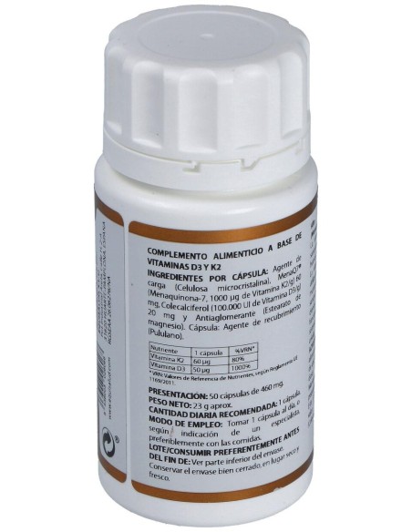 Holovit Vit. D3 2000Ui+K2 60Mcg+Menaquinona 50Cap.