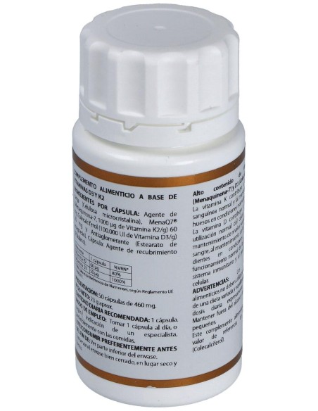 Holovit Vit. D3 2000Ui+K2 60Mcg+Menaquinona 50Cap.