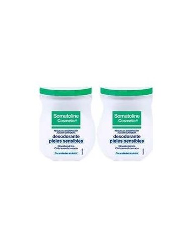 Duplo Somatoline Desodorante Piel Sensible Roll-On, 2 X 50 Ml