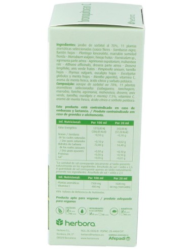 Herbora Herbora Bronquitoran Jarabe 250Ml