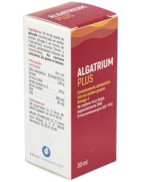 Algatrium Plus Liquido (Dha 70%) 30Ml.