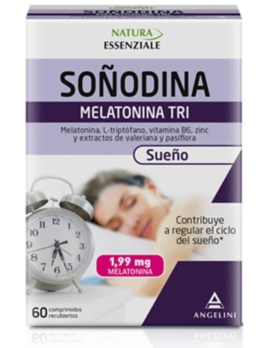 Natura Essenziale Soñodina Melatonina Tri, 60 Comprimidos