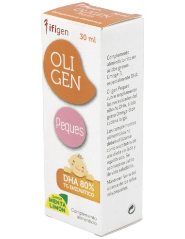 Oligen Peques Dha 80% Tg Enzimatico 30Ml.