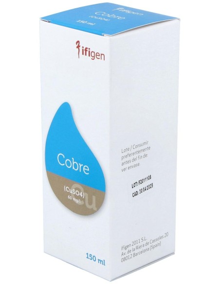 Cobre (Cu) Oligoelementos 150Ml.