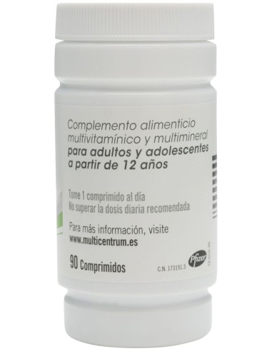 Multicentrum Vitaminas Y Minerales 90Comp