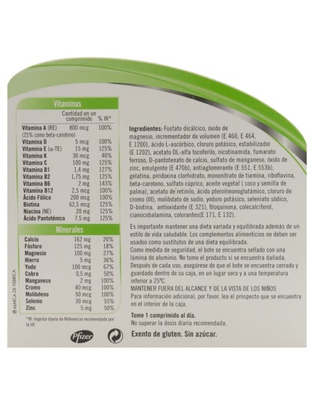 Multicentrum Vitaminas Y Minerales 90Comp