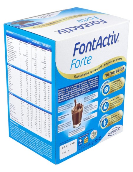 Fontactiv Forte Sabor Chocolate 30G 14 Sobres