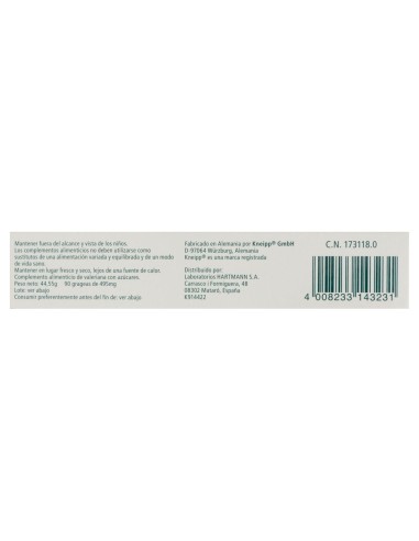 Kneipp Valeriana Classic Grageas 90Uds