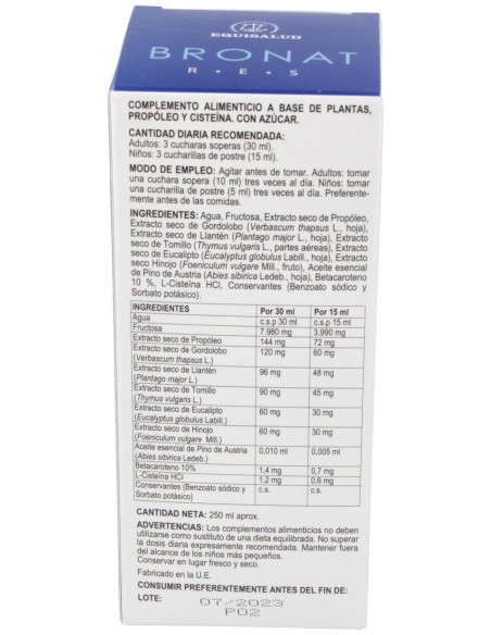 Equisalud Bronat Jarabe 250Ml