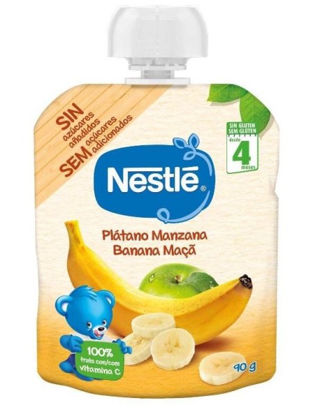 Nestle Naturnes Pouches Platano Manz 90G