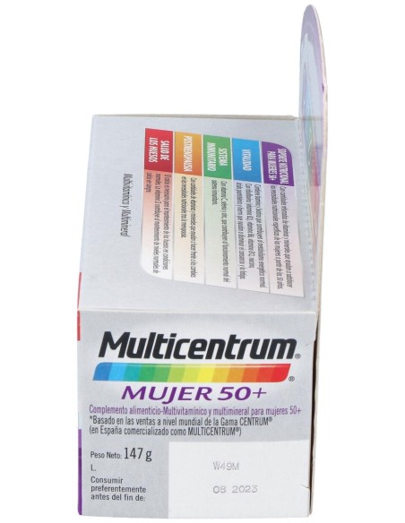 Multicentrum Mujer 50+, 90 Comprimidos