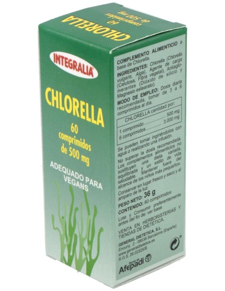 Integralia Chlorella 60 Comprimidos