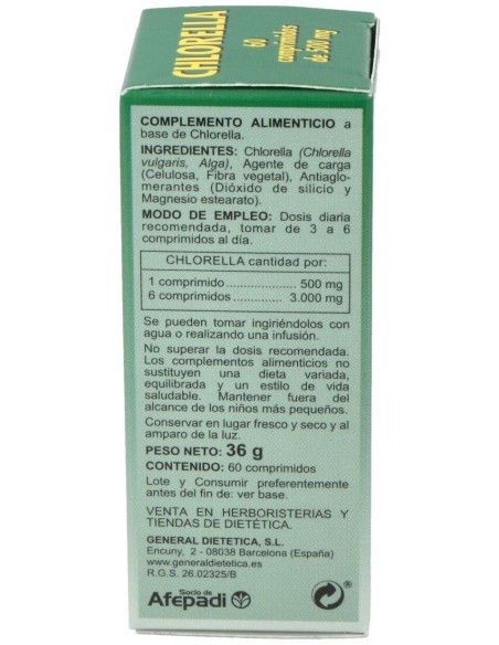 Integralia Chlorella 60 Comprimidos