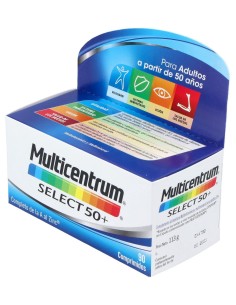 Multicentrum Select 50+, 90 Comprimidos 2