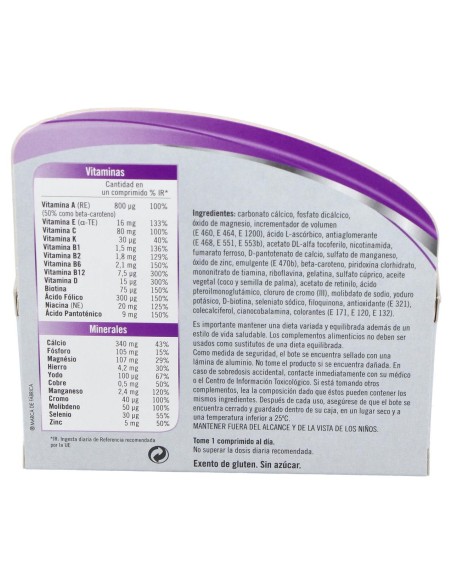 Multicentrum Mujer 50+, 90 Comprimidos