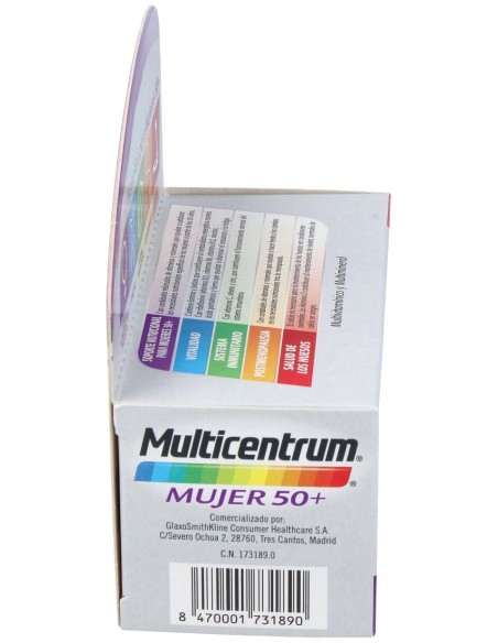 Multicentrum Mujer 50+, 90 Comprimidos